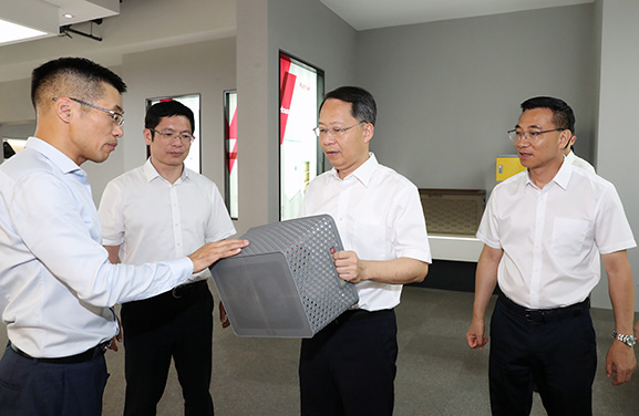 台州市市委书记李跃旗赴开元国际模具考察调研